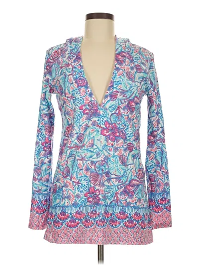 Pre-owned Lilly Pulitzer Cardigan Sweater In Blue