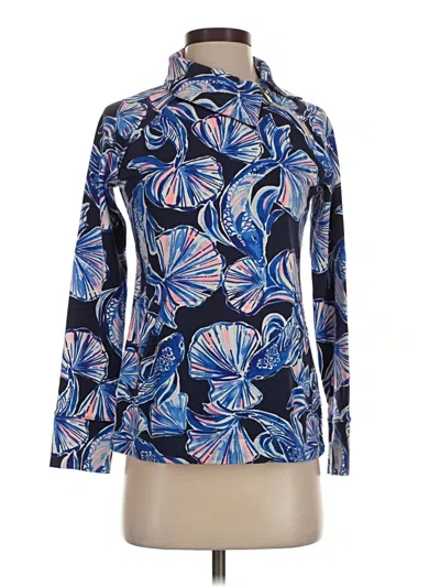 Pre-owned Lilly Pulitzer Cardigan Sweater In Blue