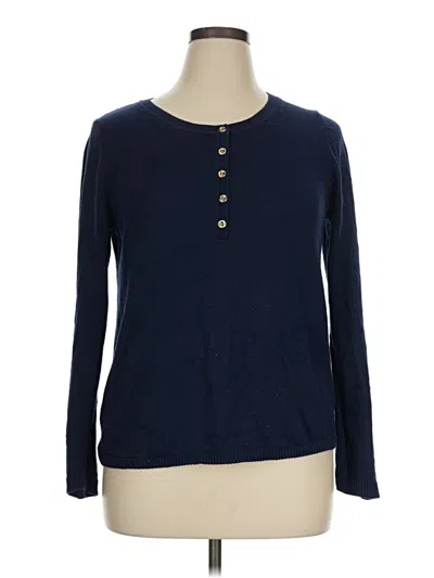 Pre-owned Lilly Pulitzer Cardigan Sweater In Blue