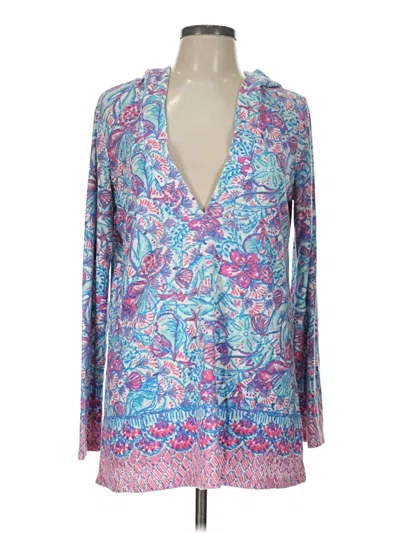 Pre-owned Lilly Pulitzer Cardigan Sweater In Blue