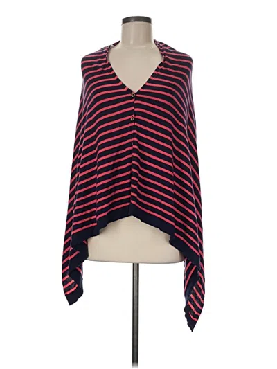 Pre-owned Lilly Pulitzer Cardigan Sweater In Burgundy