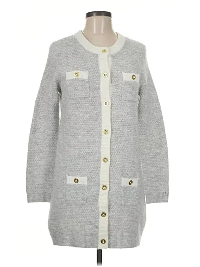 Pre-owned Lilly Pulitzer Cardigan Sweater In Gray
