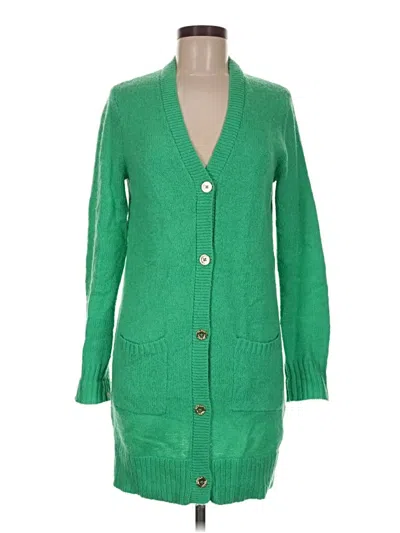 Pre-owned Lilly Pulitzer Cardigan Sweater In Green