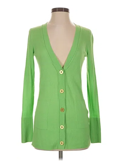 Pre-owned Lilly Pulitzer Cardigan Sweater In Green