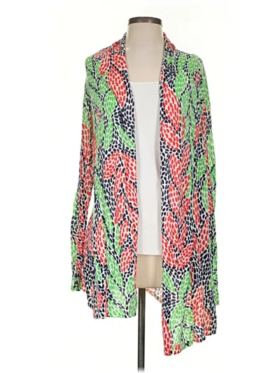 Pre-owned Lilly Pulitzer Cardigan Sweater In Green