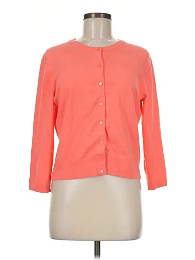 Pre-owned Lilly Pulitzer Cardigan Sweater In Orange