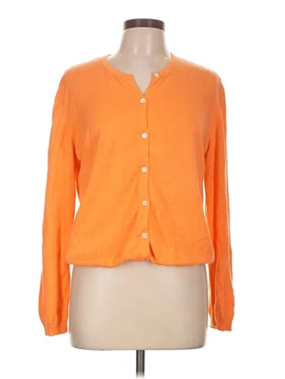 Pre-owned Lilly Pulitzer Cardigan Sweater In Orange