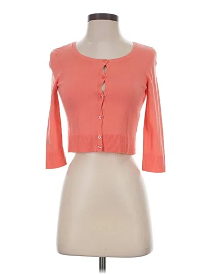 Pre-owned Lilly Pulitzer Cardigan Sweater In Orange