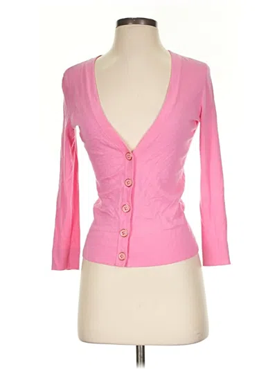 Pre-owned Lilly Pulitzer Cardigan Sweater In Pink
