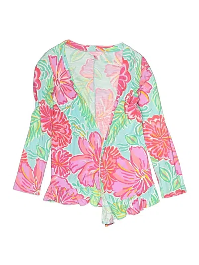 Pre-owned Lilly Pulitzer Kids' Cardigan Sweater In Pink