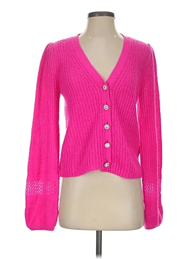 Pre-owned Lilly Pulitzer Cardigan Sweater In Pink