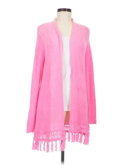 Pre-owned Lilly Pulitzer Cardigan Sweater In Pink