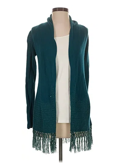 Pre-owned Lilly Pulitzer Cardigan Sweater In Teal