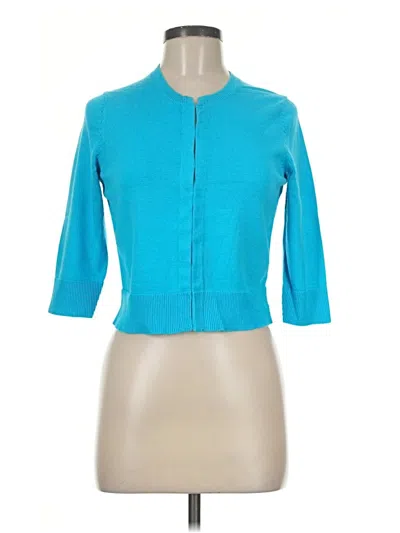 Pre-owned Lilly Pulitzer Cardigan Sweater In Teal