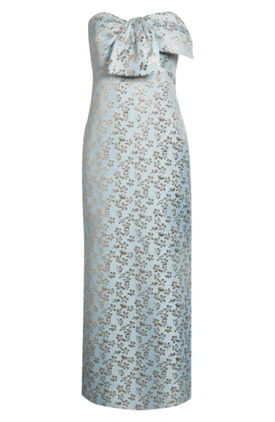 Lilly Pulitzer ® Carlynn Metallic Jacquard Maxi Cocktail Dress In Bluette Ditsy Daisy