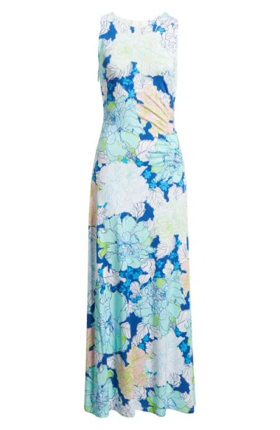 Lilly Pulitzer ® Carolita Ruched Sleeveless Maxi Dress In Blue