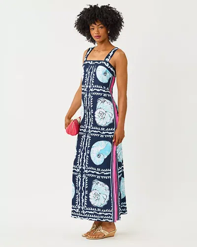Lilly Pulitzer Casandra Maxi Dress In Blue