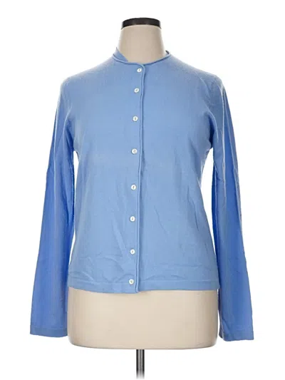 Pre-owned Lilly Pulitzer Cashmere Cardigan Sweater In Blue