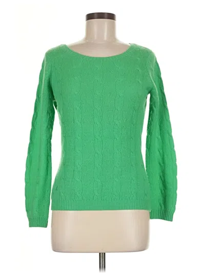 Pre-owned Lilly Pulitzer Cashmere Pullover Sweater In Green