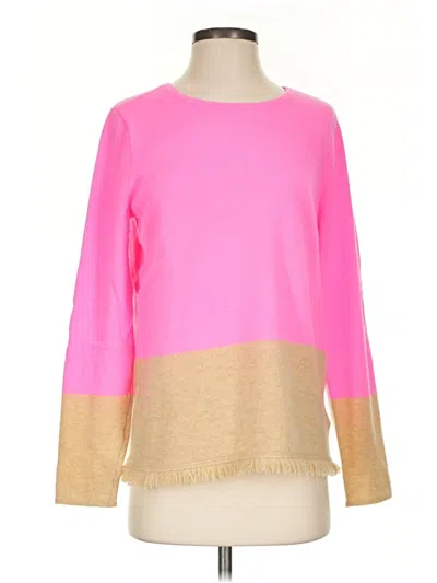 Pre-owned Lilly Pulitzer Cashmere Pullover Sweater In Pink