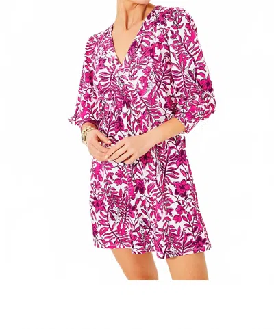 Lilly Pulitzer Cass Dress In Pink White