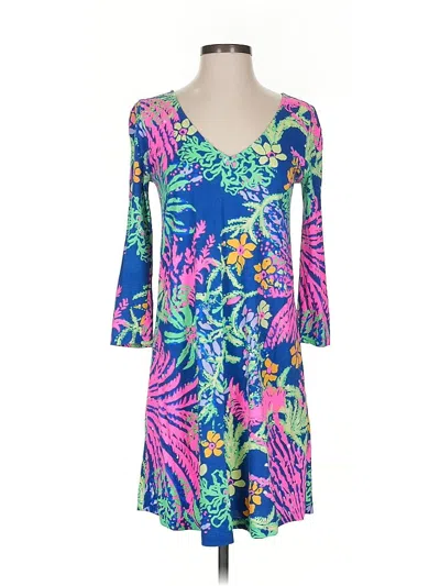 Pre-owned Lilly Pulitzer Casual Dress In Blue