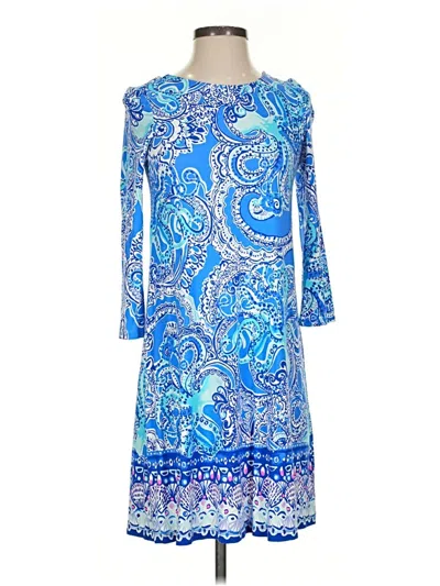 Pre-owned Lilly Pulitzer Casual Dress In Blue