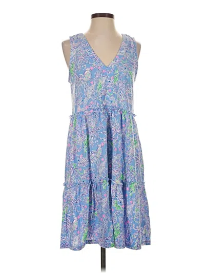 Pre-owned Lilly Pulitzer Casual Dress In Blue