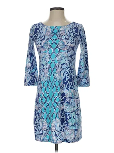Pre-owned Lilly Pulitzer Casual Dress In Blue