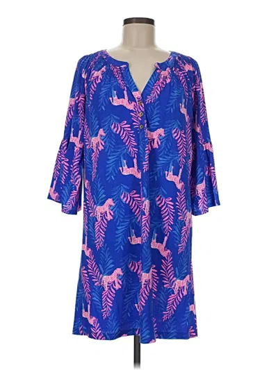 Pre-owned Lilly Pulitzer Casual Dress In Blue