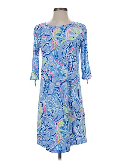 Pre-owned Lilly Pulitzer Casual Dress In Blue