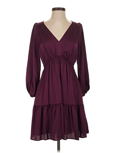 Pre-owned Lilly Pulitzer Casual Dress In Burgundy