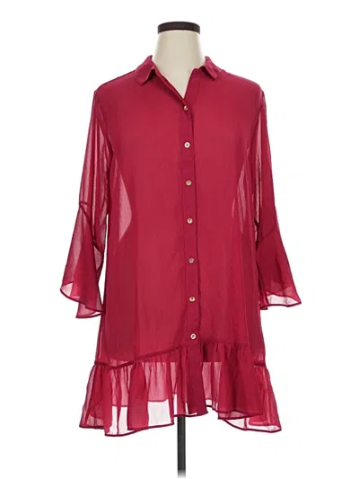 Pre-owned Lilly Pulitzer Casual Dress In Burgundy