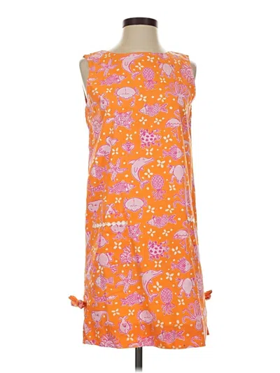 Pre-owned Lilly Pulitzer Casual Dress In Orange