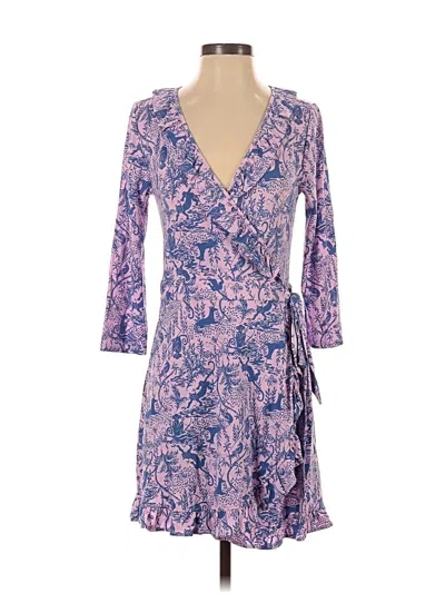 Pre-owned Lilly Pulitzer Casual Dress In Purple