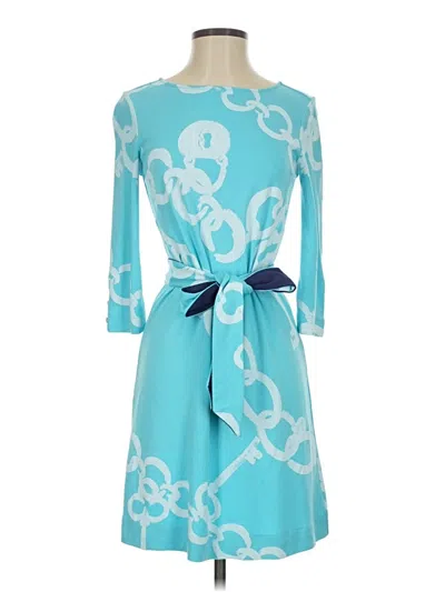Pre-owned Lilly Pulitzer Casual Dress In Teal