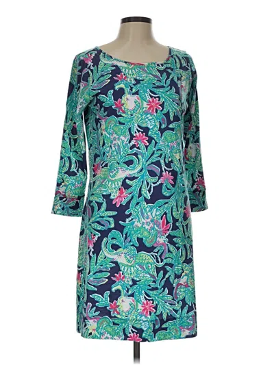 Pre-owned Lilly Pulitzer Casual Dress In Teal
