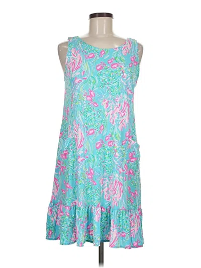 Pre-owned Lilly Pulitzer Casual Dress In Teal