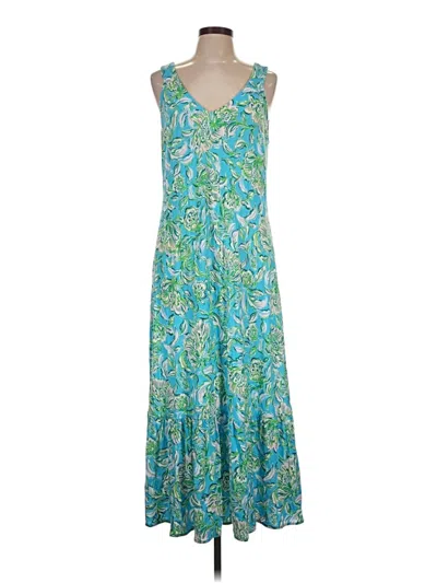 Pre-owned Lilly Pulitzer Casual Dress In Teal