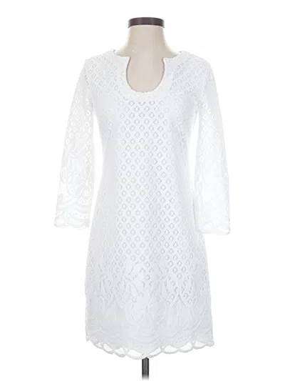 Pre-owned Lilly Pulitzer Casual Dress In White