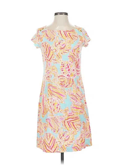 Pre-owned Lilly Pulitzer Casual Dress In Yellow