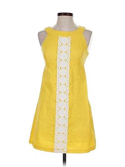 Pre-owned Lilly Pulitzer Casual Dress In Yellow