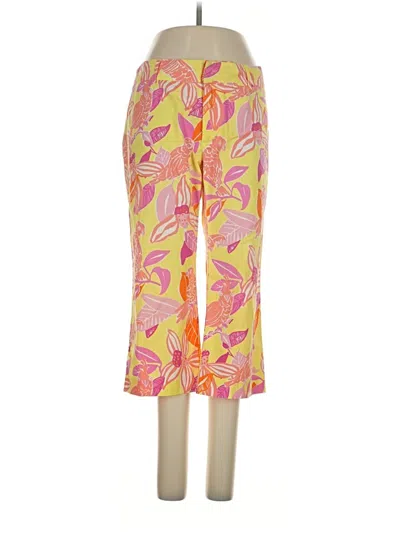 Pre-owned Lilly Pulitzer Casual Pants In Yellow