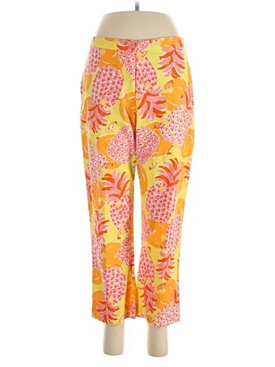 Pre-owned Lilly Pulitzer Casual Pants In Yellow