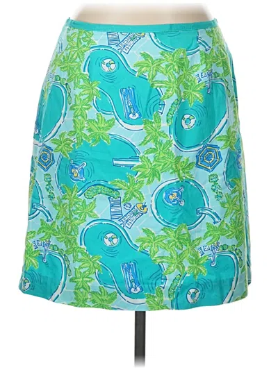Pre-owned Lilly Pulitzer Casual Skirt In Green