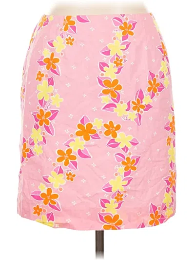 Pre-owned Lilly Pulitzer Casual Skirt In Pink