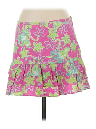 Pre-owned Lilly Pulitzer Casual Skirt In Pink