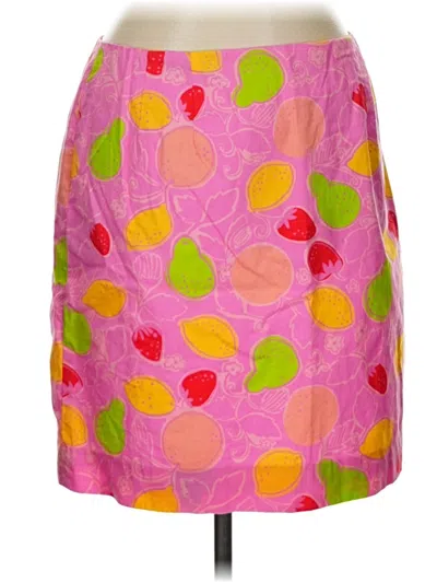 Pre-owned Lilly Pulitzer Casual Skirt In Pink