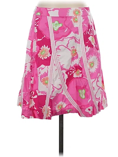 Pre-owned Lilly Pulitzer Casual Skirt In Pink