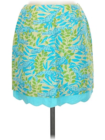 Pre-owned Lilly Pulitzer Casual Skirt In Teal